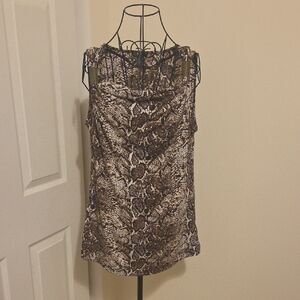 Women's Snake Print Sleeveless Top